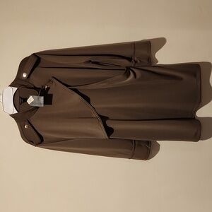 ❤️ NWT! ANN TAYLOR 3/4 SLEEVE SNAP FRONT SURPLICE JACKET TOP, LARGE